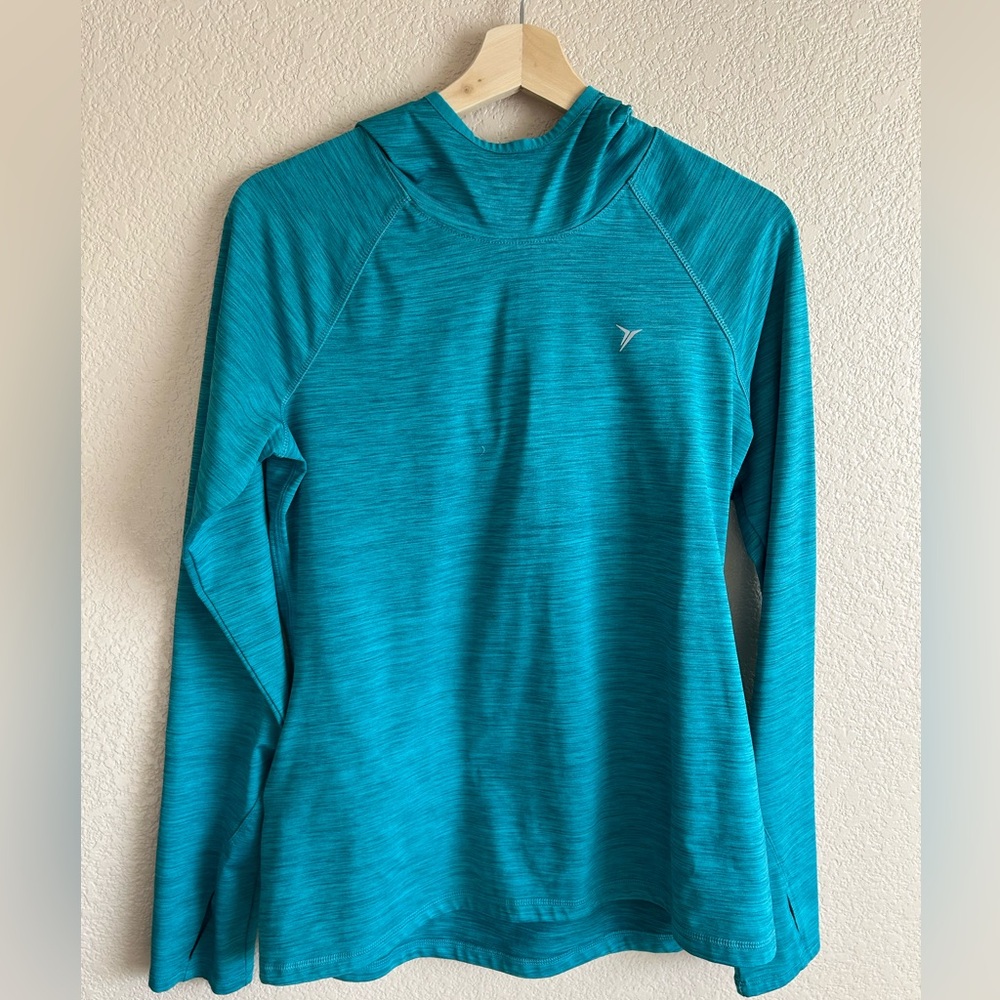 NWOT Old Navy aqua running hoodie size medium